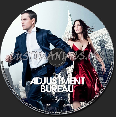 The Adjustment Bureau dvd label