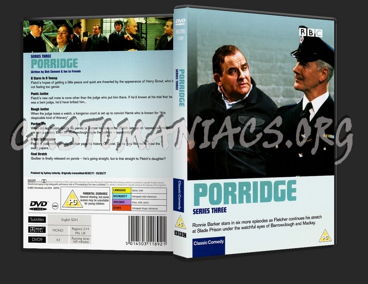 Porridge Series Three dvd cover