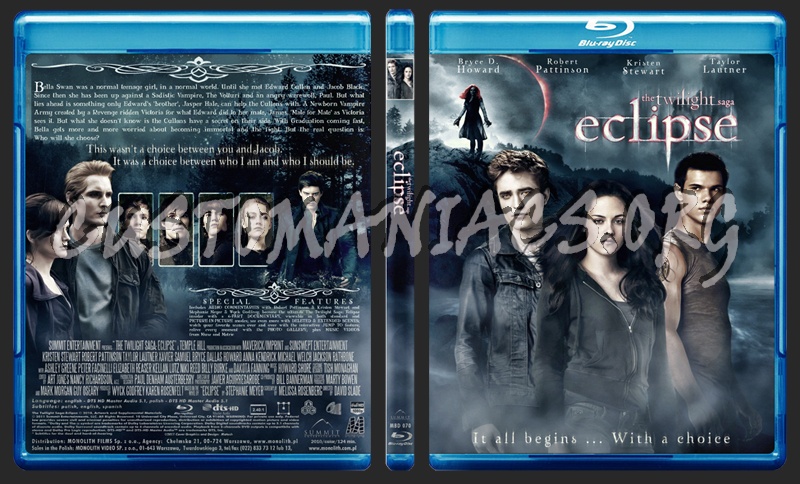 The Twilight Saga: Eclipse blu-ray cover