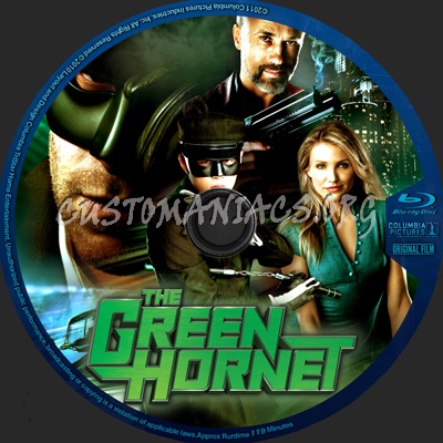 The Green Hornet blu-ray label