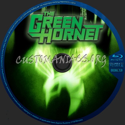 The Green Hornet blu-ray label