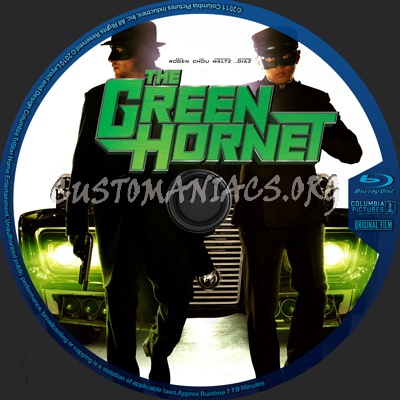 The Green Hornet blu-ray label