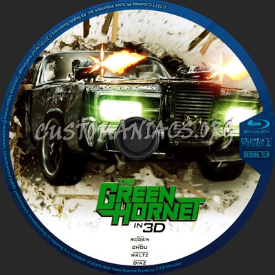 The Green Hornet blu-ray label