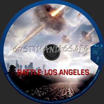 Battle Los Angeles blu-ray label