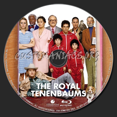 The Royal Tenenbaums blu-ray label