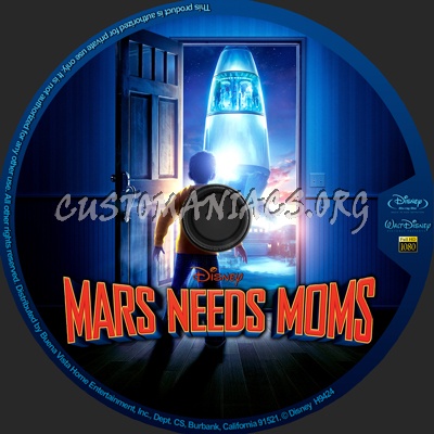 Mars Needs Moms blu-ray label