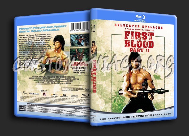 First Blood Part 2 blu-ray cover