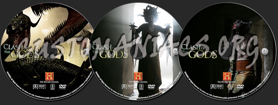 Clash Of The Gods dvd label