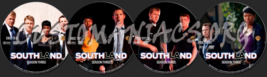 Southland Season 3 dvd label