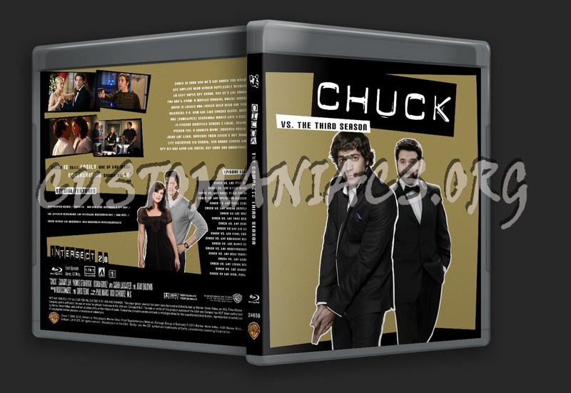 Chuck Season 3 blu-ray cover