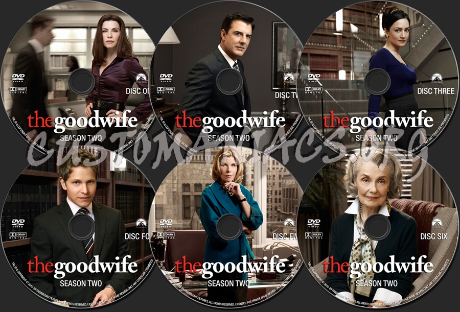 The Good Wife Season 2 dvd label