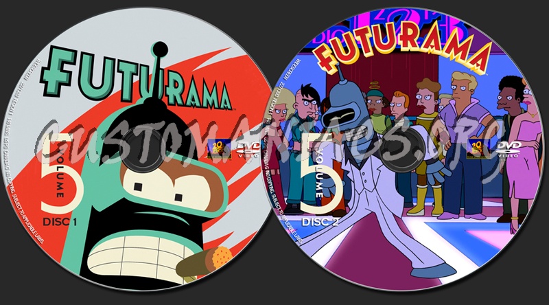Futurama Volume 5 dvd label