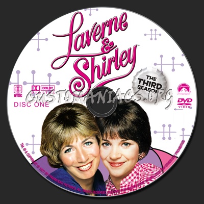 Laverne & Shirley Season Three dvd label