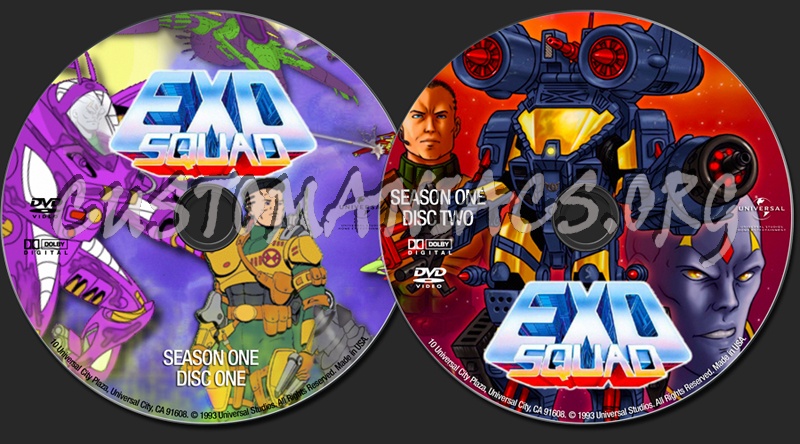 Exo Squad Season 1 dvd label