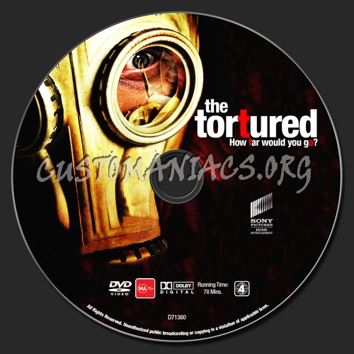 The Tortured dvd label