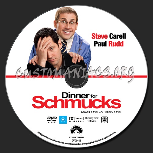 Dinner for Schmucks dvd label