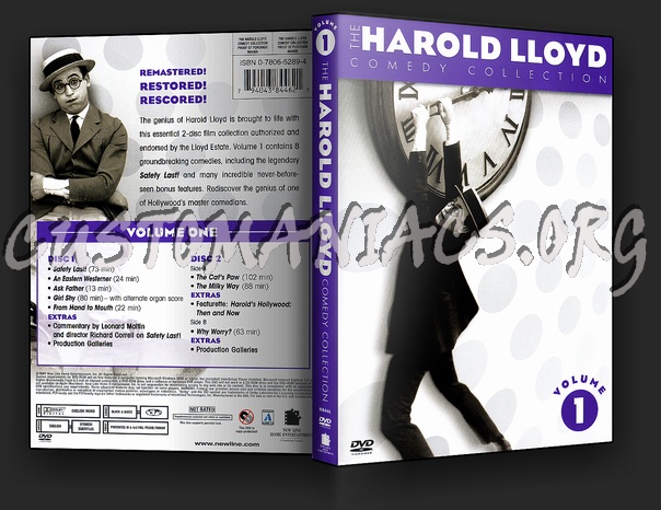 The Harold Lloyd Comedy Collection   Vol : 1 dvd cover
