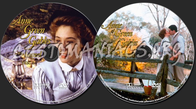 Anne Of Green Gables The Sequel dvd label