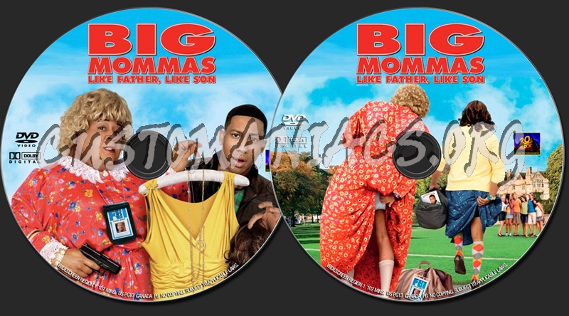 Big Mommas: Like Father, Like Son dvd label