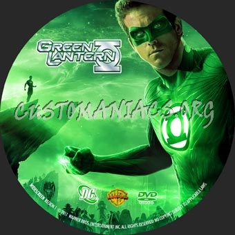 Green Lantern dvd label