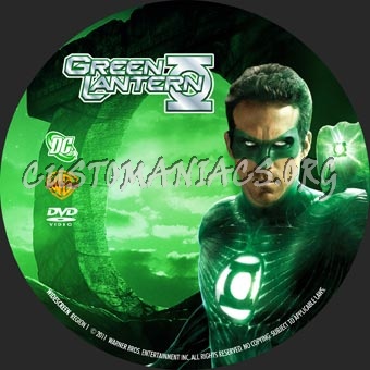 Green Lantern dvd label