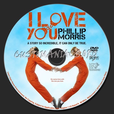 I Love You Phillip Morris dvd label