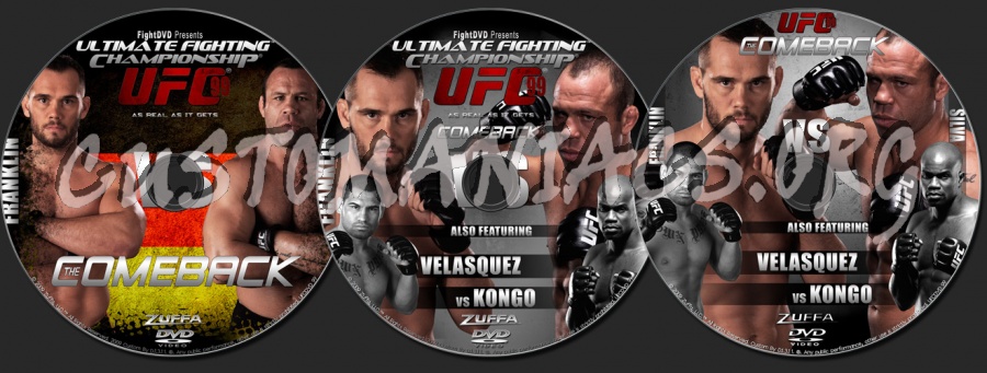 UFC 99 The Comeback dvd label