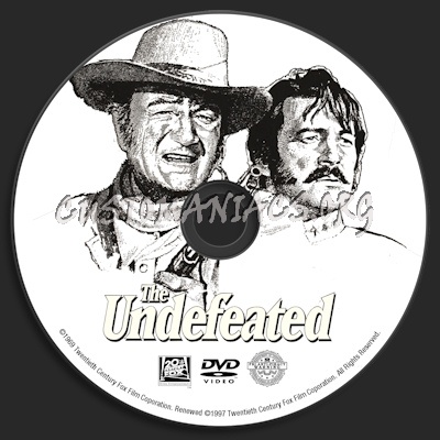 The Undefeated dvd label