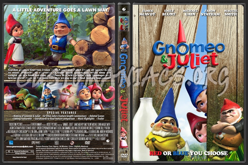 Gnomeo & Juliet dvd cover