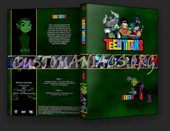 Teen Titans Seasons 4-5 dvd cover