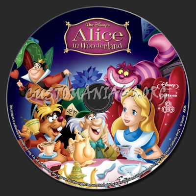 Alice in Wonderland (1951) blu-ray label