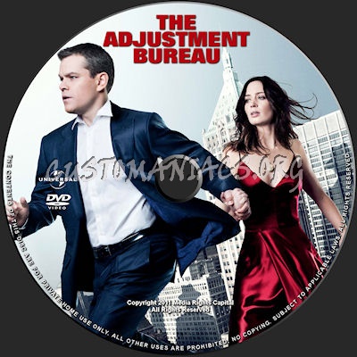 The Adjustment Bureau dvd label