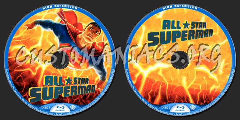 All Star Superman blu-ray label