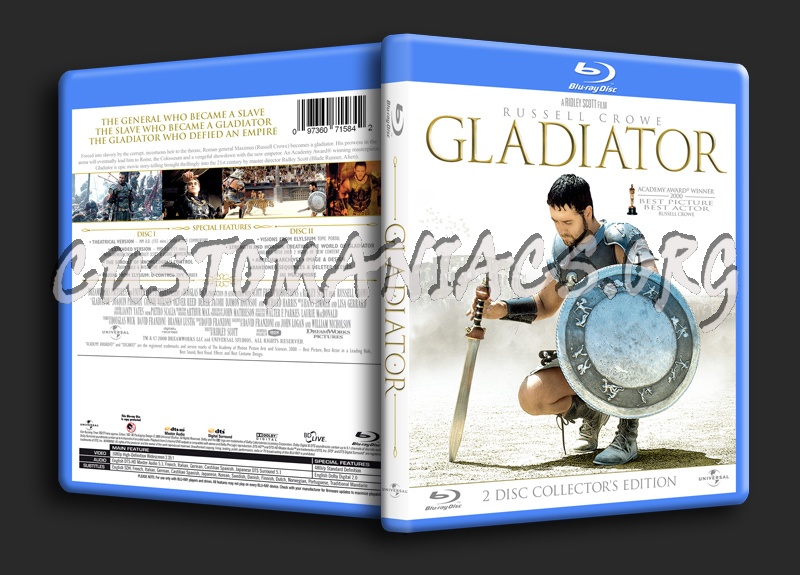 Gladiator blu-ray cover