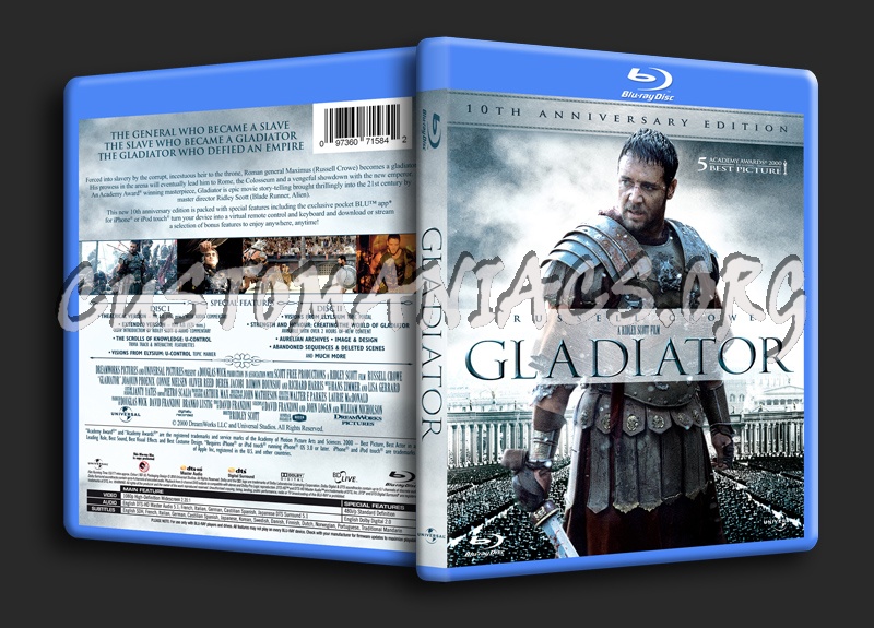 Gladiator blu-ray cover