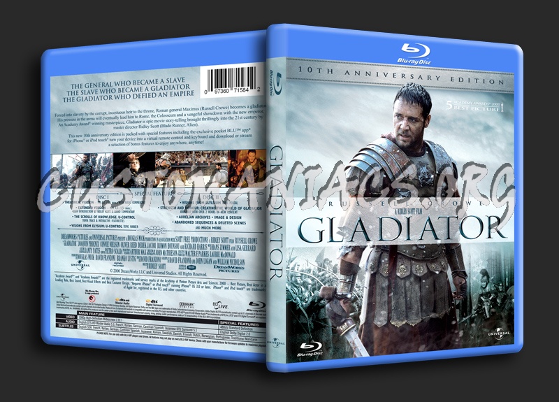 Gladiator blu-ray cover