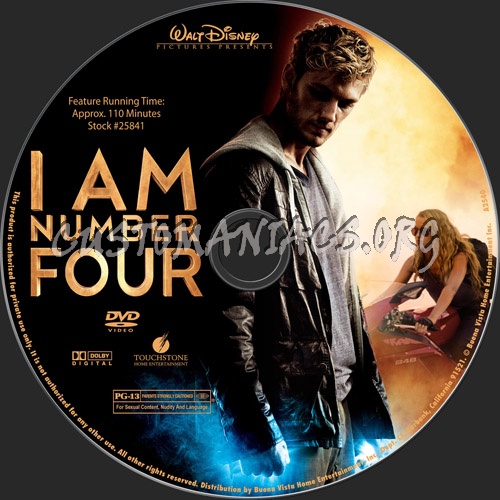 I Am Number Four dvd label