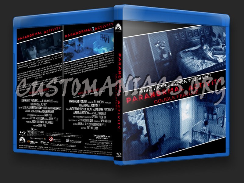 Paranormal Activity Double Feature blu-ray cover