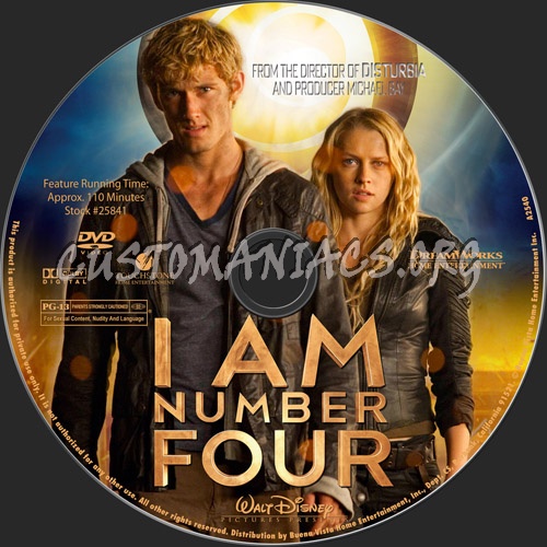 I Am Number Four dvd label