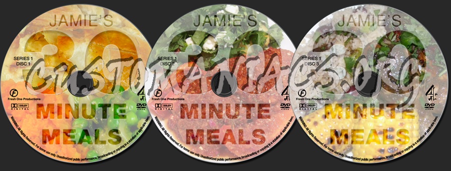 Jamie Oliver's 30 Minute Meals Series 1 dvd label