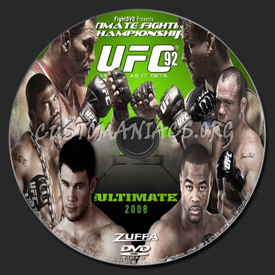 UFC 92 The Ultimate dvd label