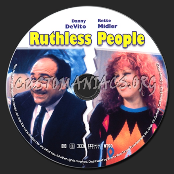 Ruthless People dvd label