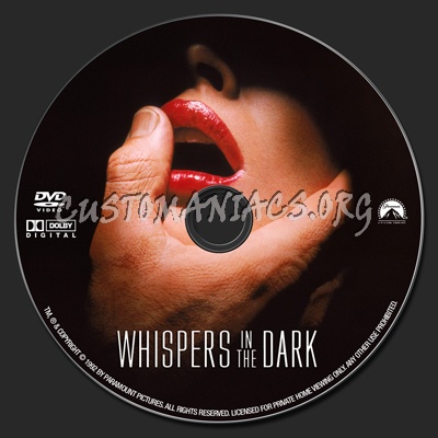 Whispers in the Dark dvd label
