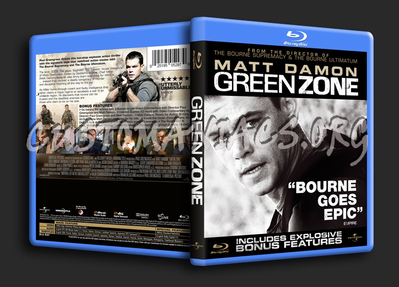 Green Zone blu-ray cover