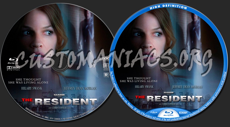 The Resident (2011) blu-ray label