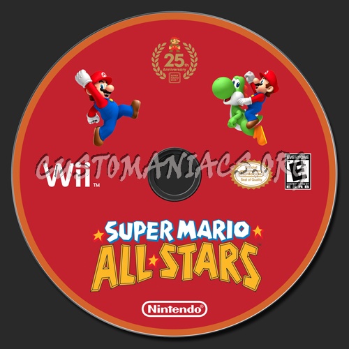Super Mario All-Stars dvd label