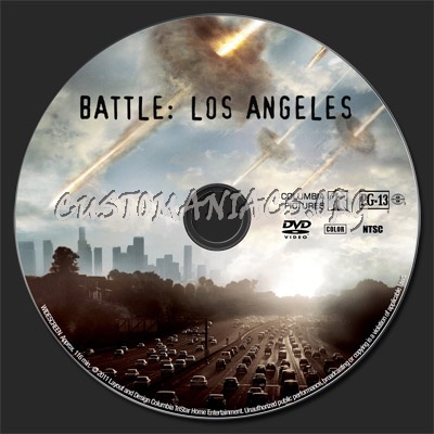 Battle Los Angeles dvd label