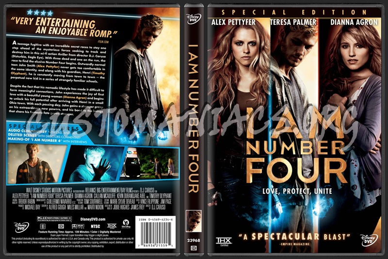 I Am Number Four dvd cover