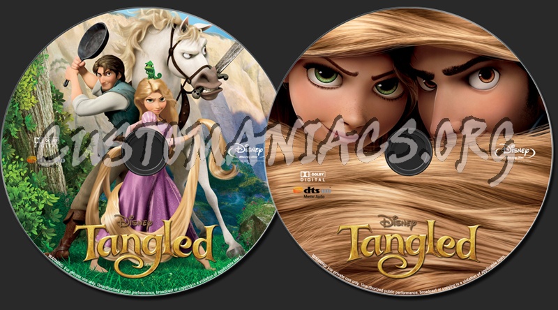 Tangled blu-ray label