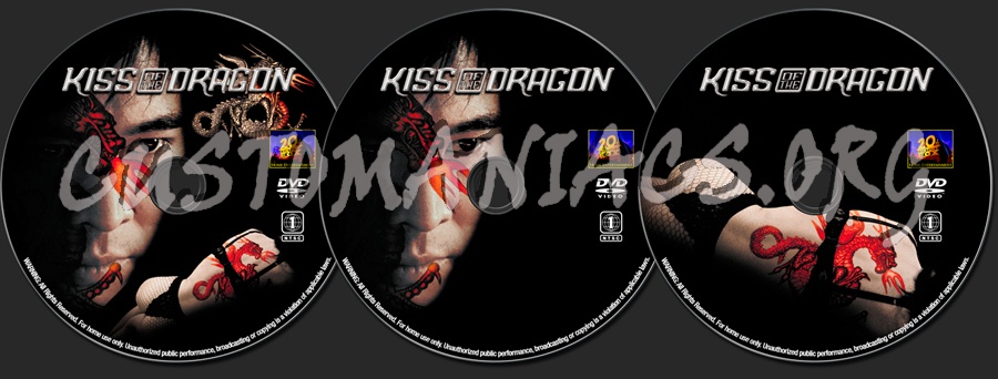 Kiss Of The Dragon dvd label